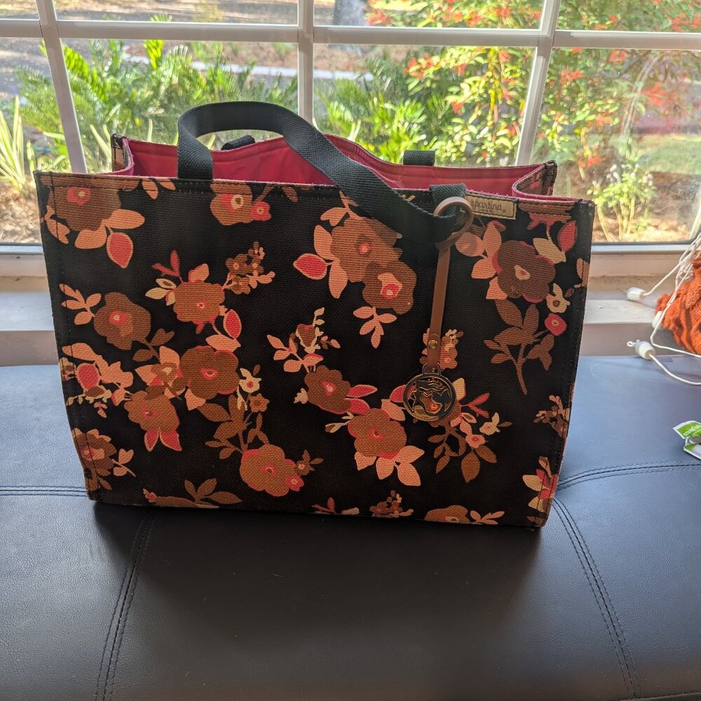 Spartina 449 Market Tote - Black and Pink